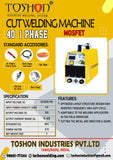 TOSHON CUT 40 MOSFET Air Plasma Cutting Machine