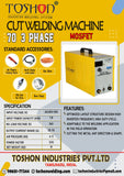 TOSHON CUT 70 MOSFET Air Plasma Cutting Machine