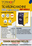 TOSHON TIG 500P AC/DC 500A IGBT Module Inverter TIG Welding Machine