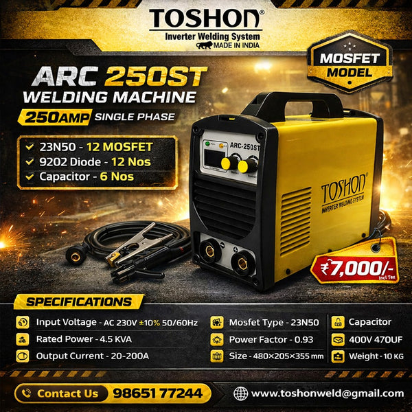 Toshon ARC 250ST MOSFET single phase Welding Machine